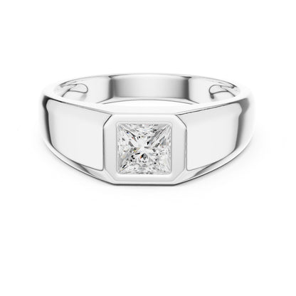 Men's Princess Lab Grown Diamond Ring
