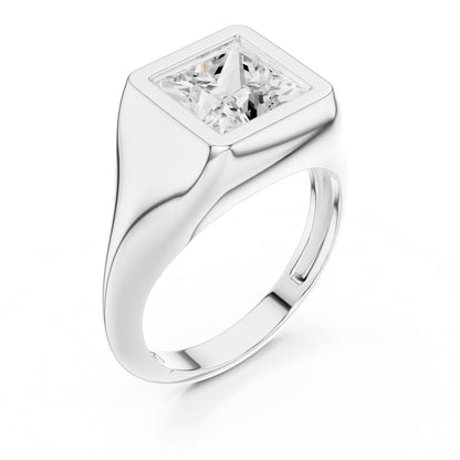 Princess Lab Grown Diamond Solitaire Engagement Ring