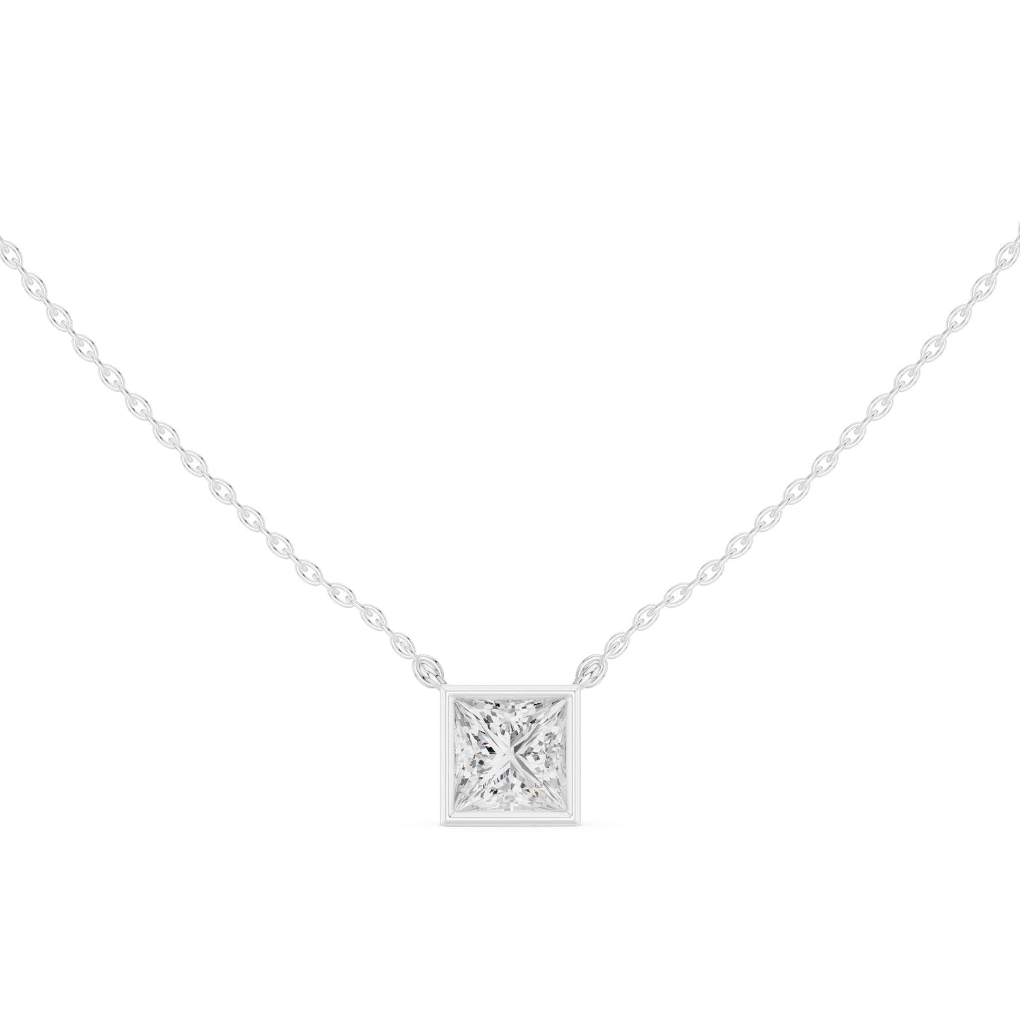 Princess Lab Grown Diamond Pendant