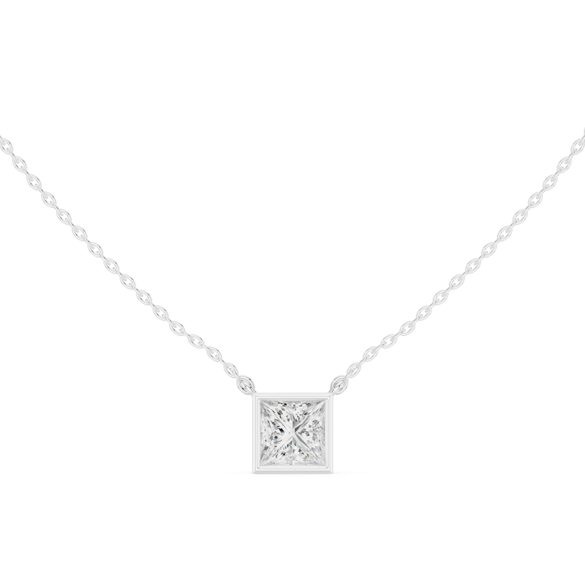 Princess Lab Grown Diamond Pendant