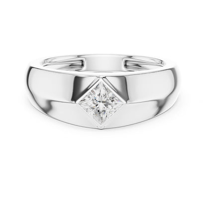 Men's Princess Lab Grown Diamond Ring