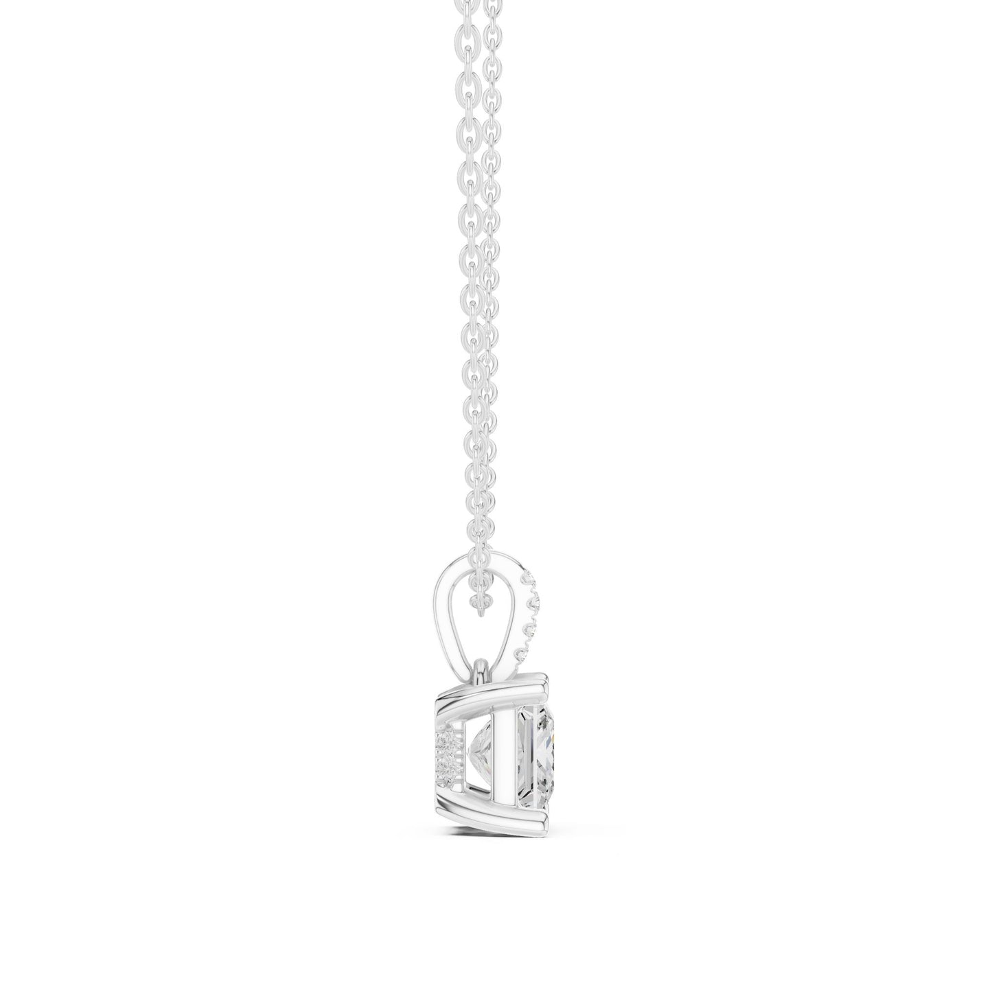 Princess Lab Grown Diamond Pendant