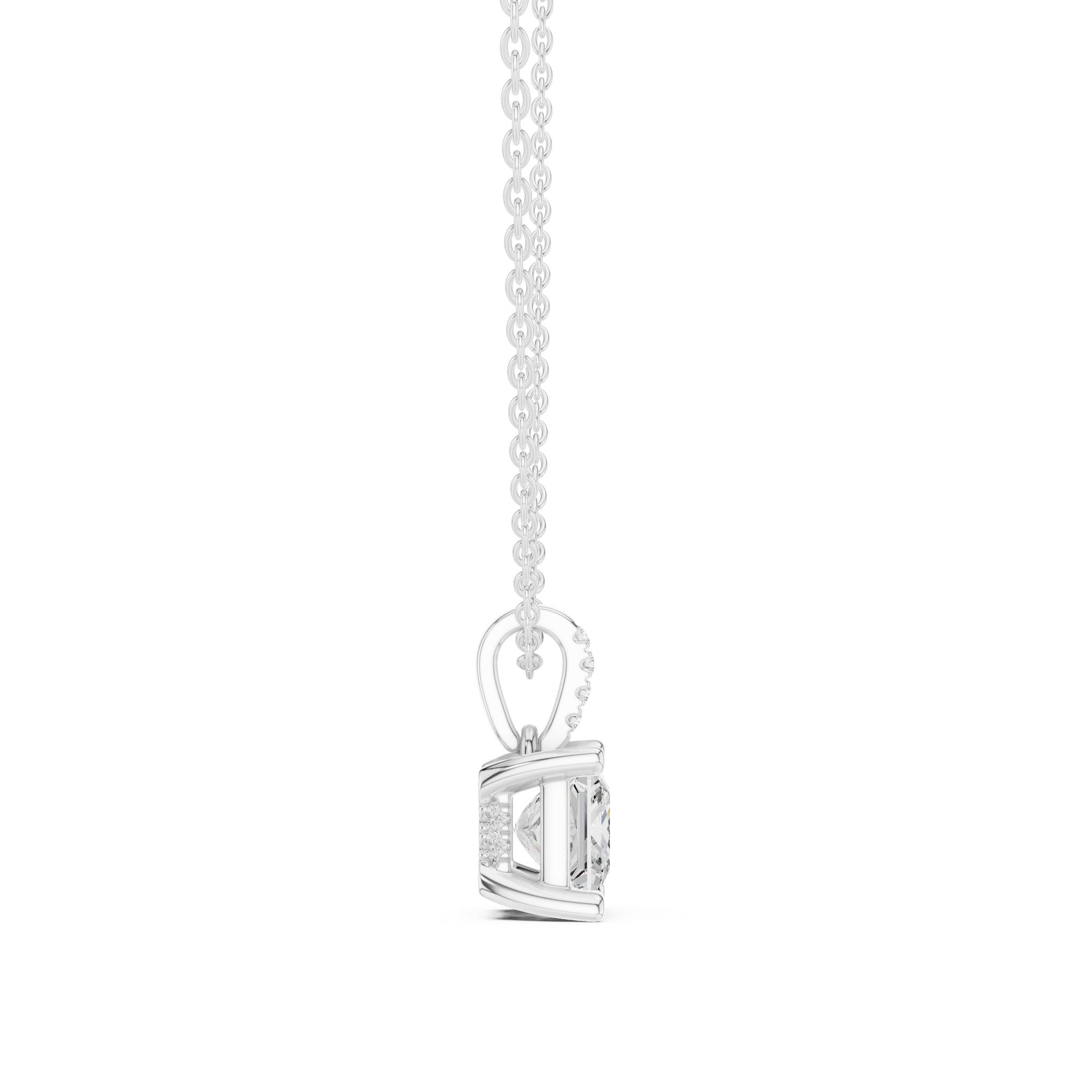 Princess Lab Grown Diamond Pendant