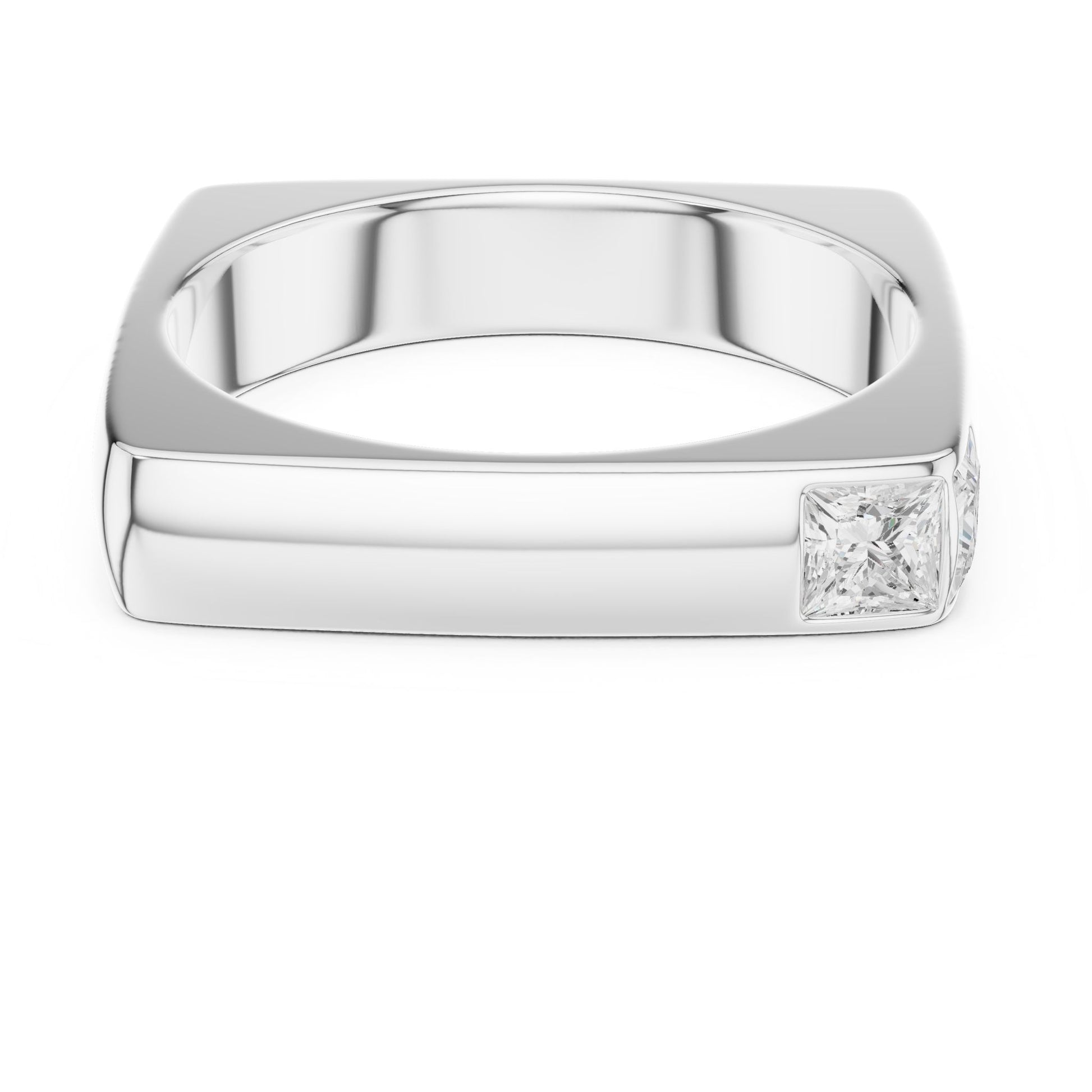 Men's Princess Lab Grown Diamond Ring