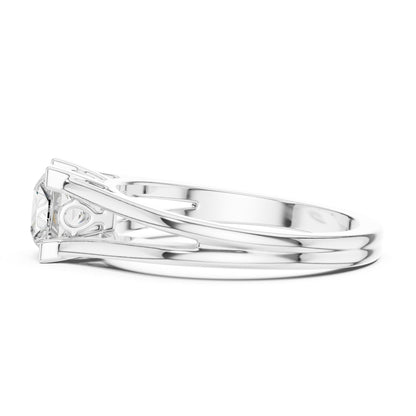 Princess Lab Grown Diamond Solitaire Engagement Ring