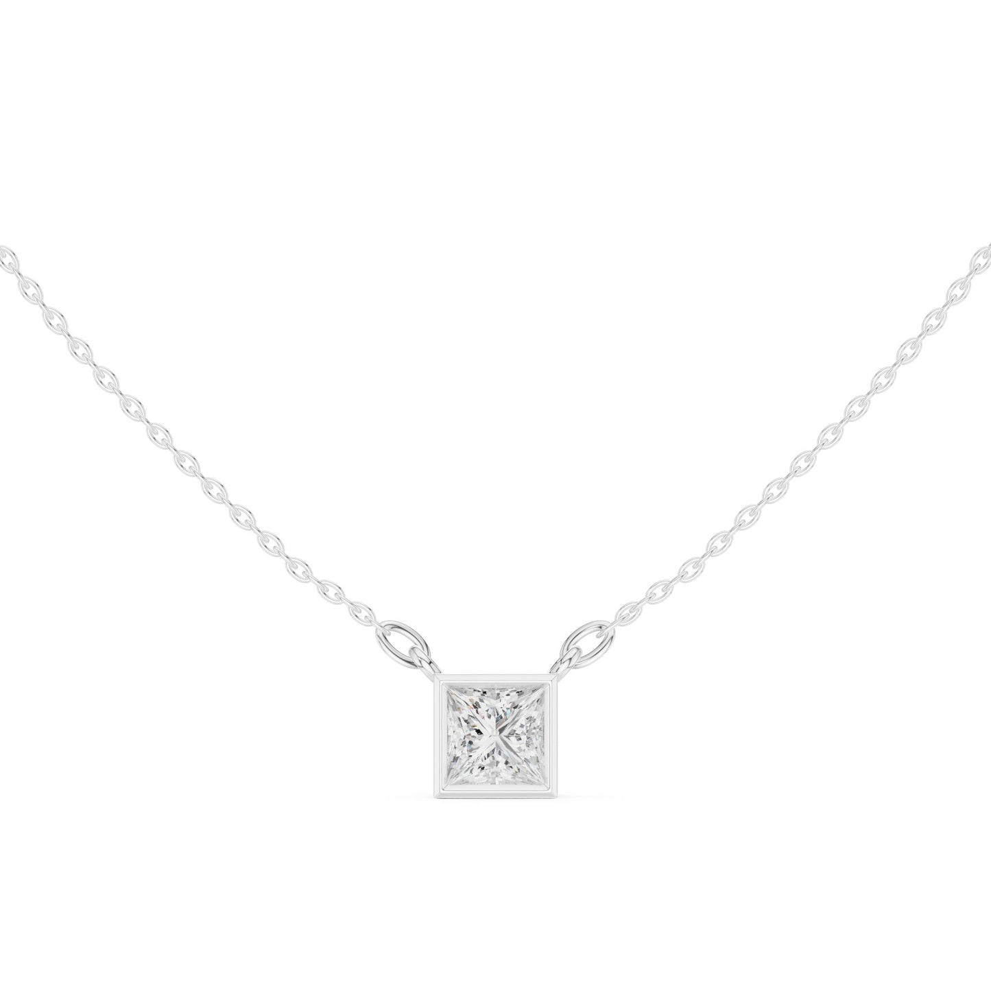 Princess Lab Grown Diamond Pendant
