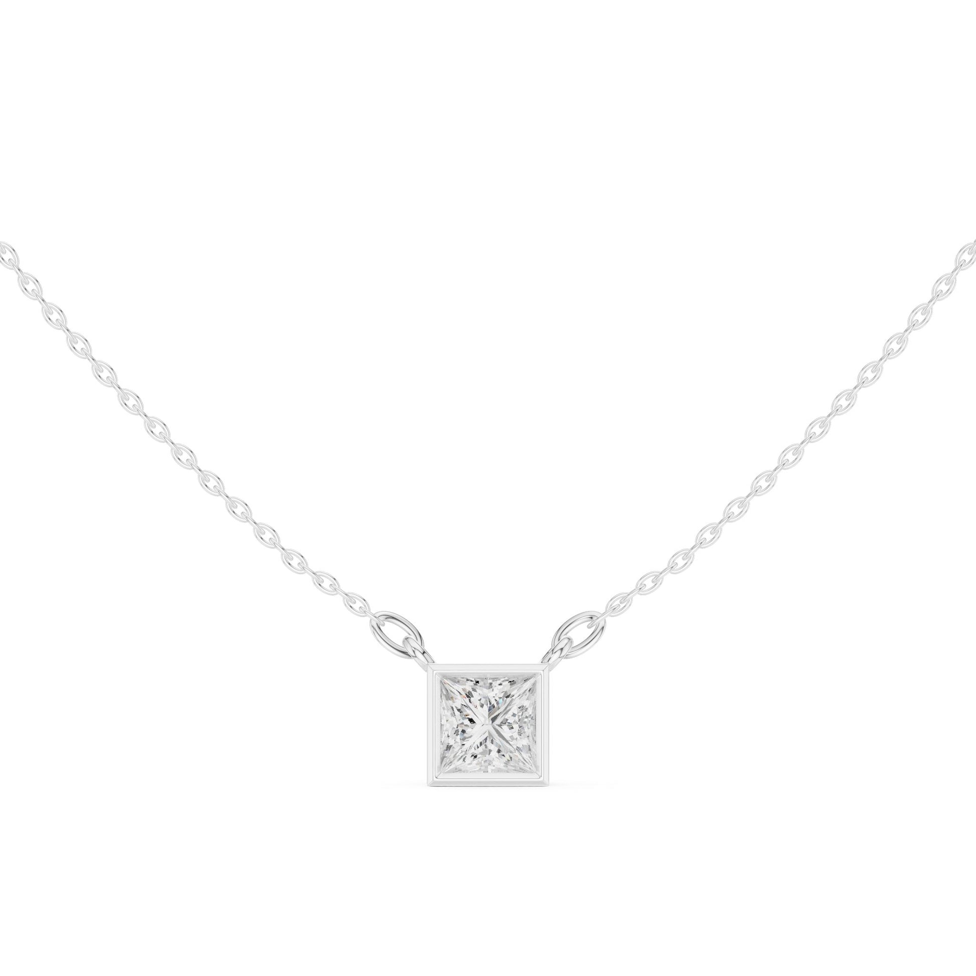 Princess Lab Grown Diamond Pendant