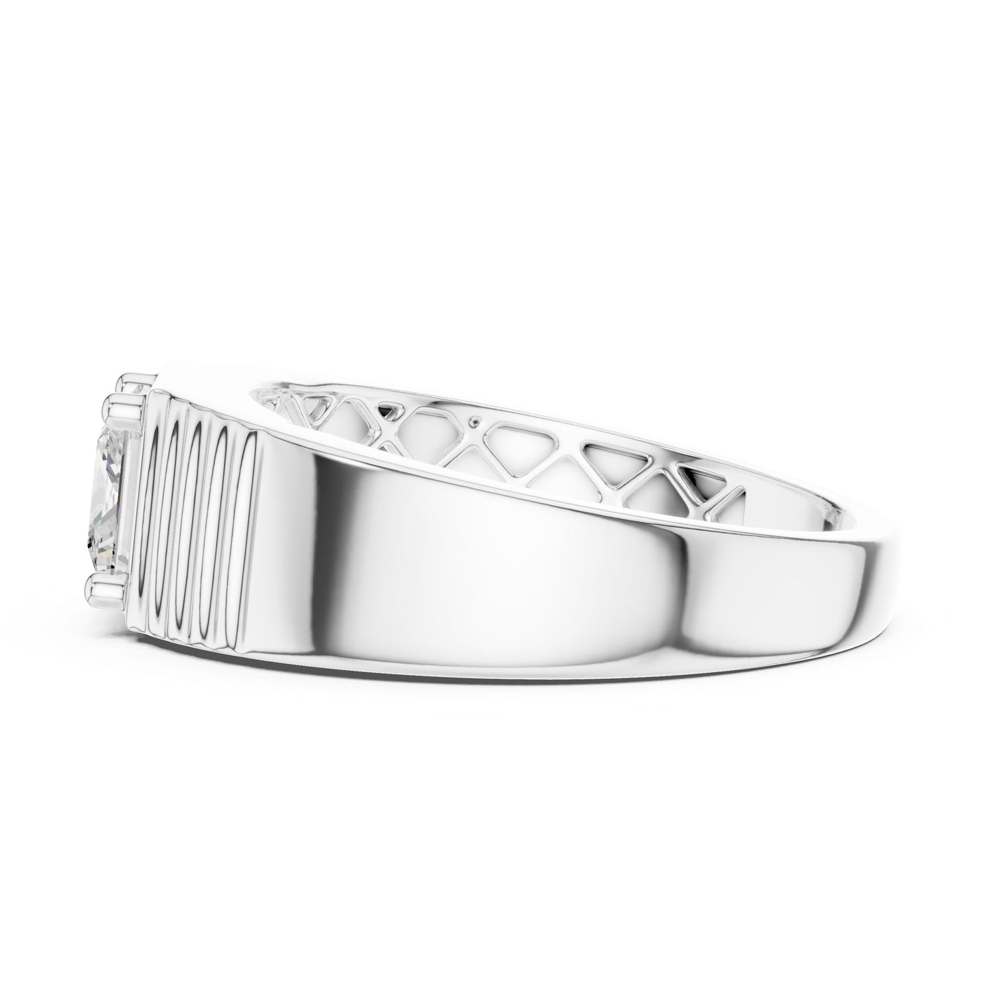 Men's Princess Lab Grown Diamond Ring