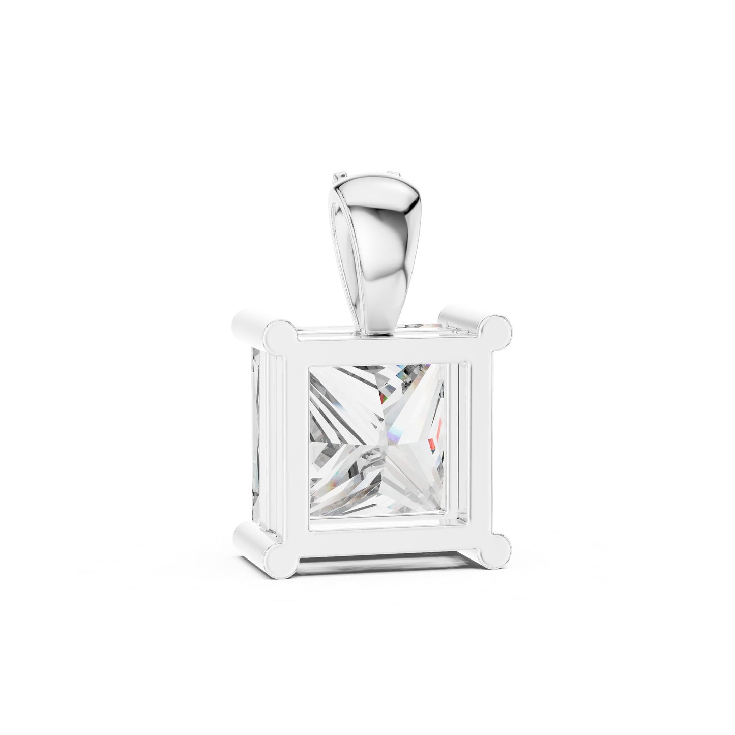 Princess Lab Grown Diamond Pendant