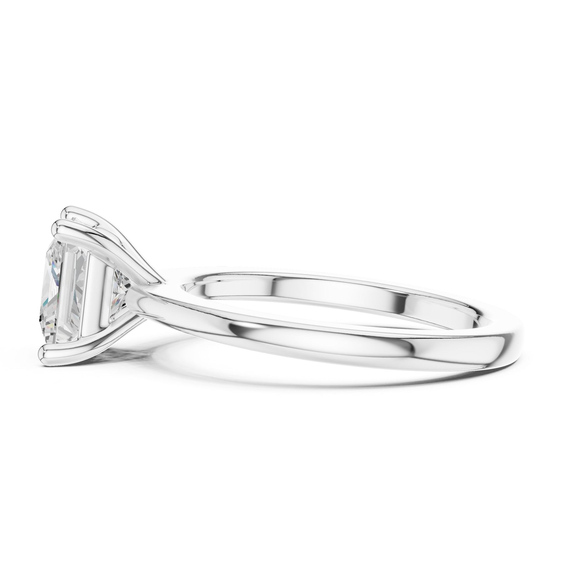 Princess Lab Grown Diamond Solitaire Engagement Ring