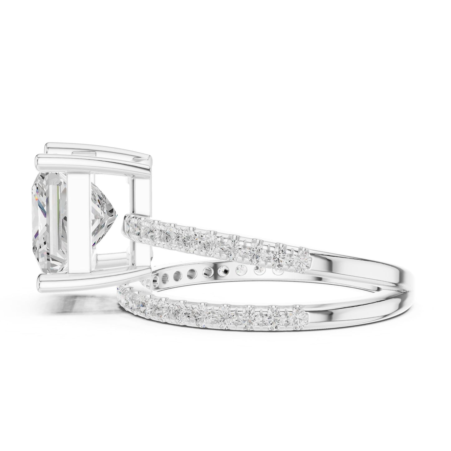 Princess Lab Grown Diamond Solitaire Engagement Ring