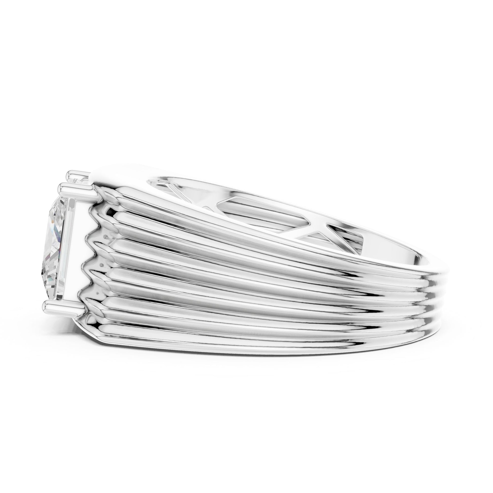 Men's Princess Lab Grown Diamond Ring