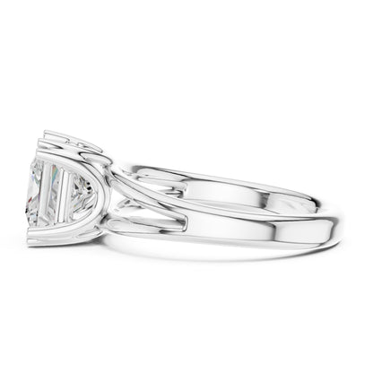 Princess Lab Grown Diamond Solitaire Engagement Ring