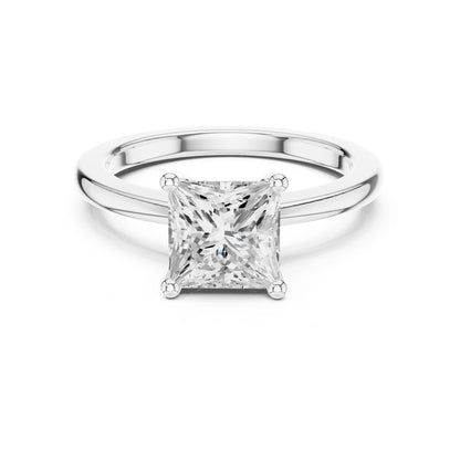 Princess Lab Grown Diamond Solitaire Engagement Ring
