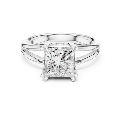 Princess Lab Grown Diamond Solitaire Engagement Ring