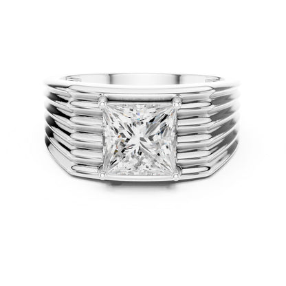 Men's Princess Lab Grown Diamond Ring