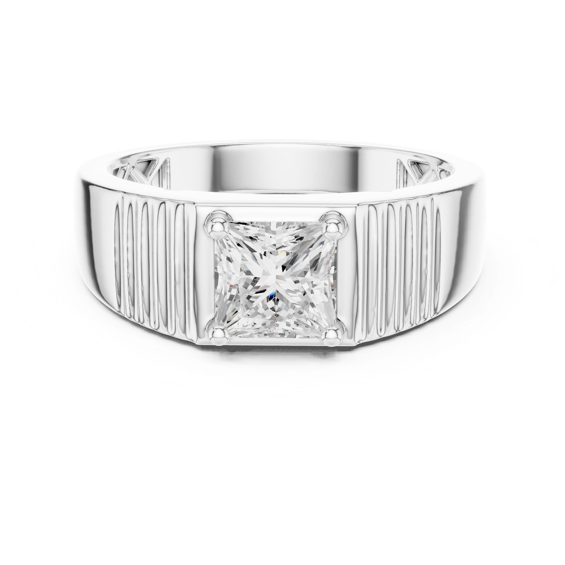 Men's Princess Lab Grown Diamond Ring