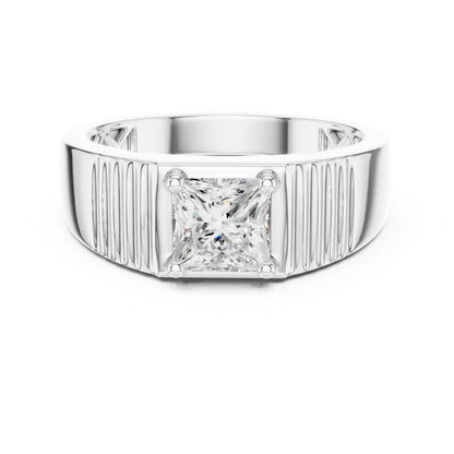 Men's Princess Lab Grown Diamond Ring