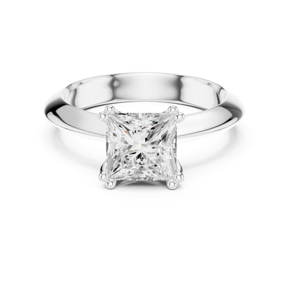 Princess Lab Grown Diamond Solitaire Engagement Ring