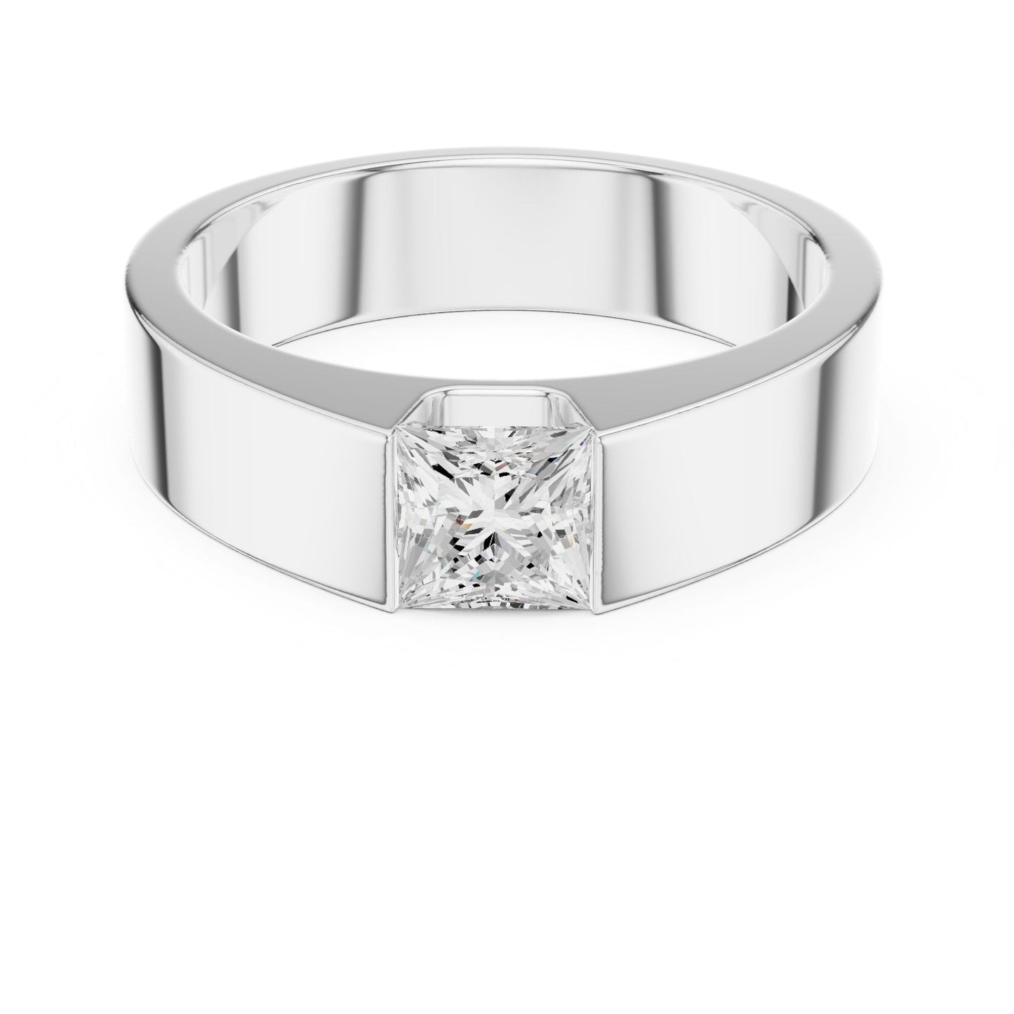 Men's Princess Lab Grown Diamond Ring