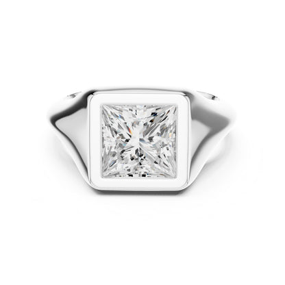 Princess Lab Grown Diamond Solitaire Engagement Ring