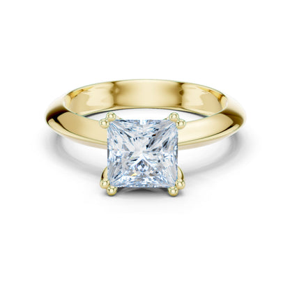 Princess Lab Grown Diamond Solitaire Engagement Ring