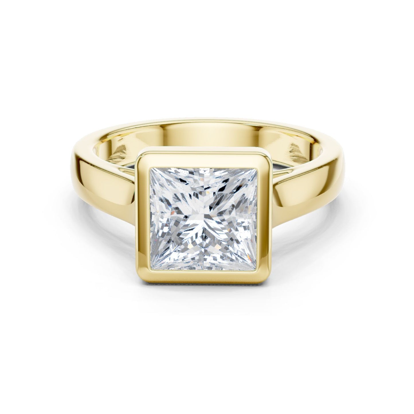 Princess Lab Grown Diamond Solitaire Engagement Ring