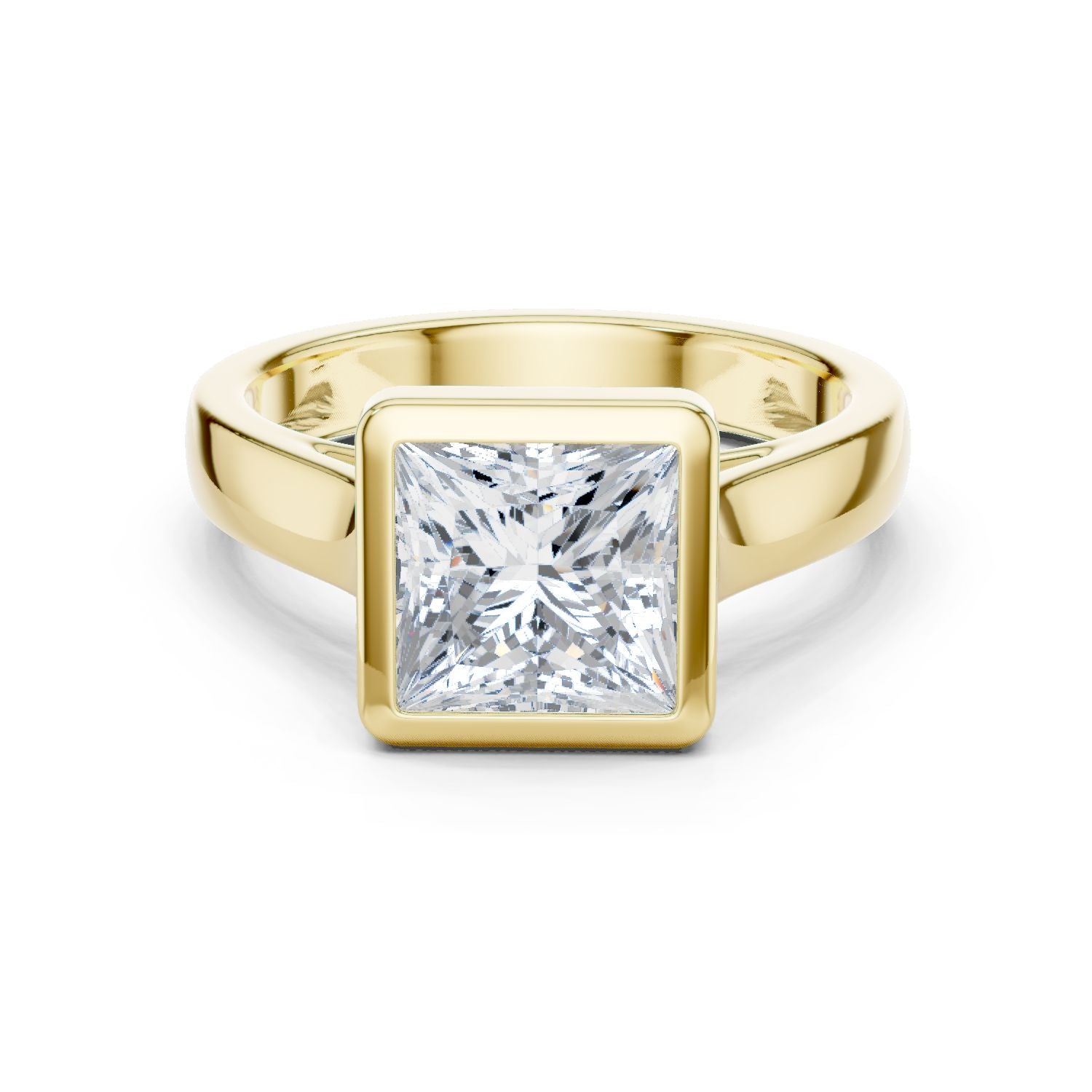 Princess Lab Grown Diamond Solitaire Engagement Ring