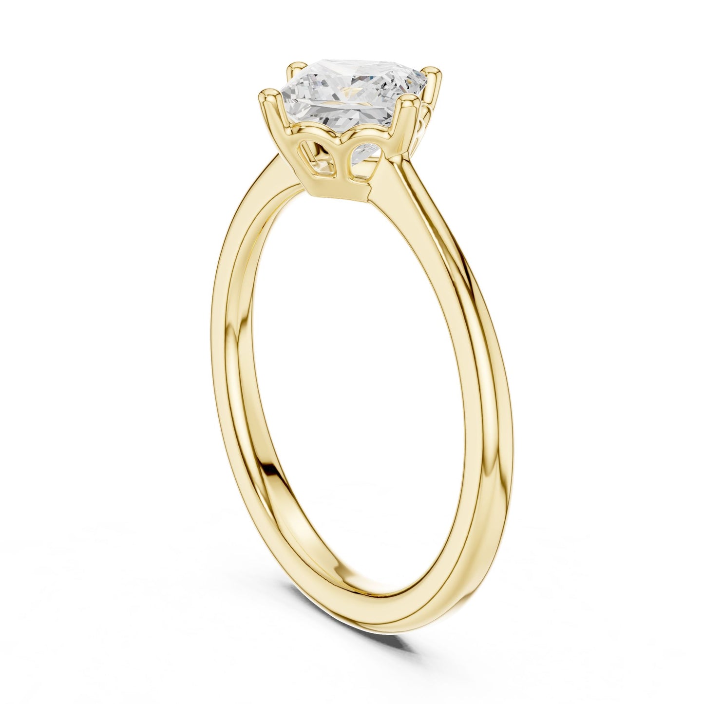 Princess Lab Grown Diamond Solitaire Engagement Ring