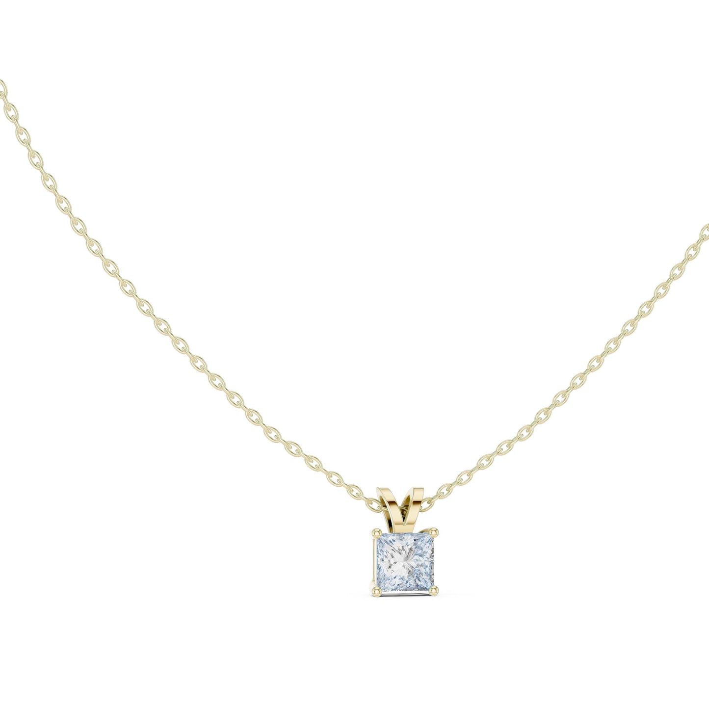 Princess Lab Grown Diamond Pendant