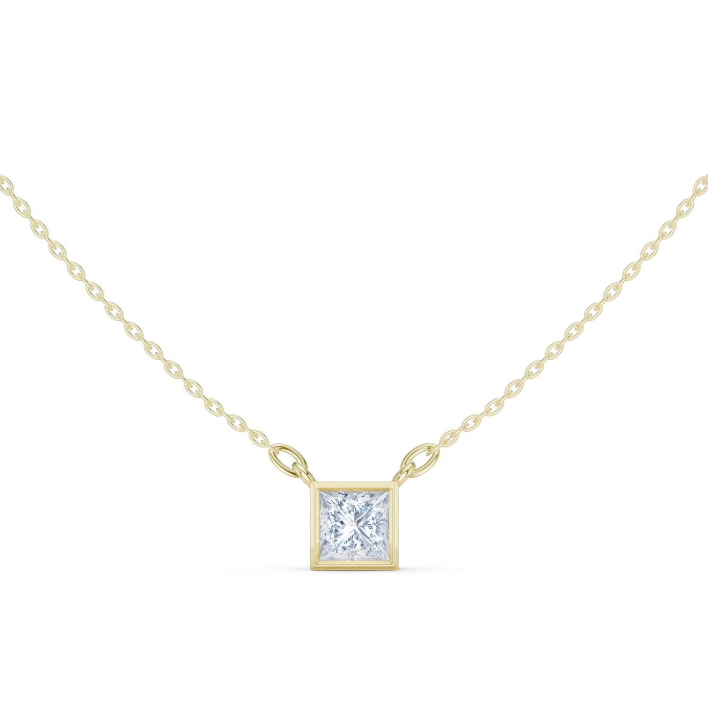 Princess Lab Grown Diamond Pendant