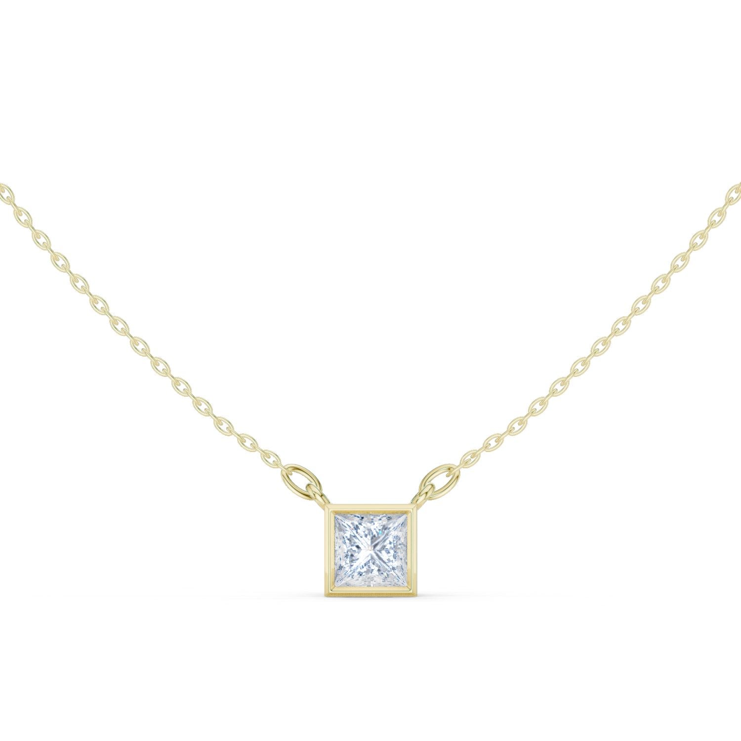Princess Lab Grown Diamond Pendant