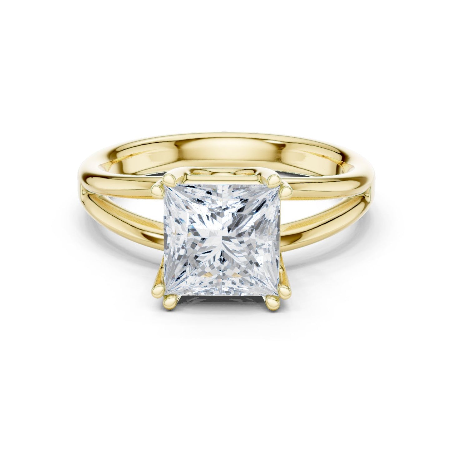 Princess Lab Grown Diamond Solitaire Engagement Ring
