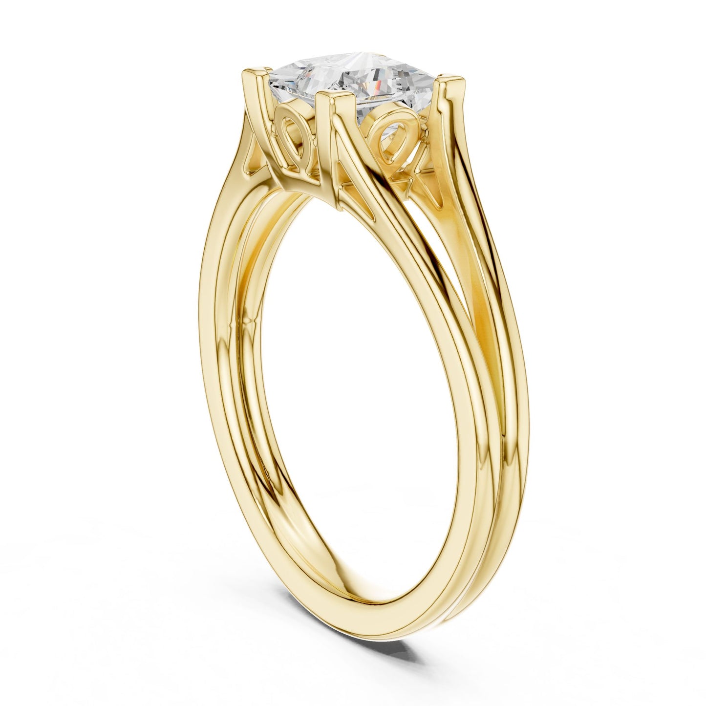 Princess Lab Grown Diamond Solitaire Engagement Ring