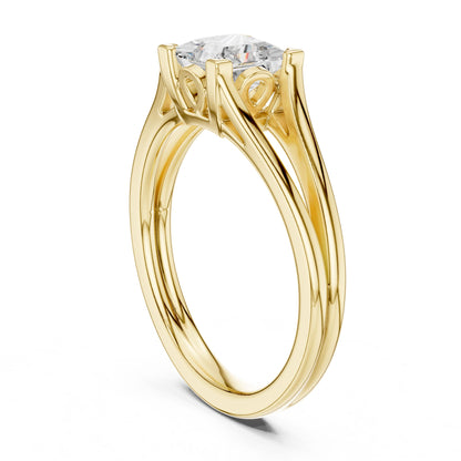 Princess Lab Grown Diamond Solitaire Engagement Ring