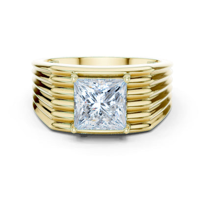 Men's Princess Lab Grown Diamond Ring