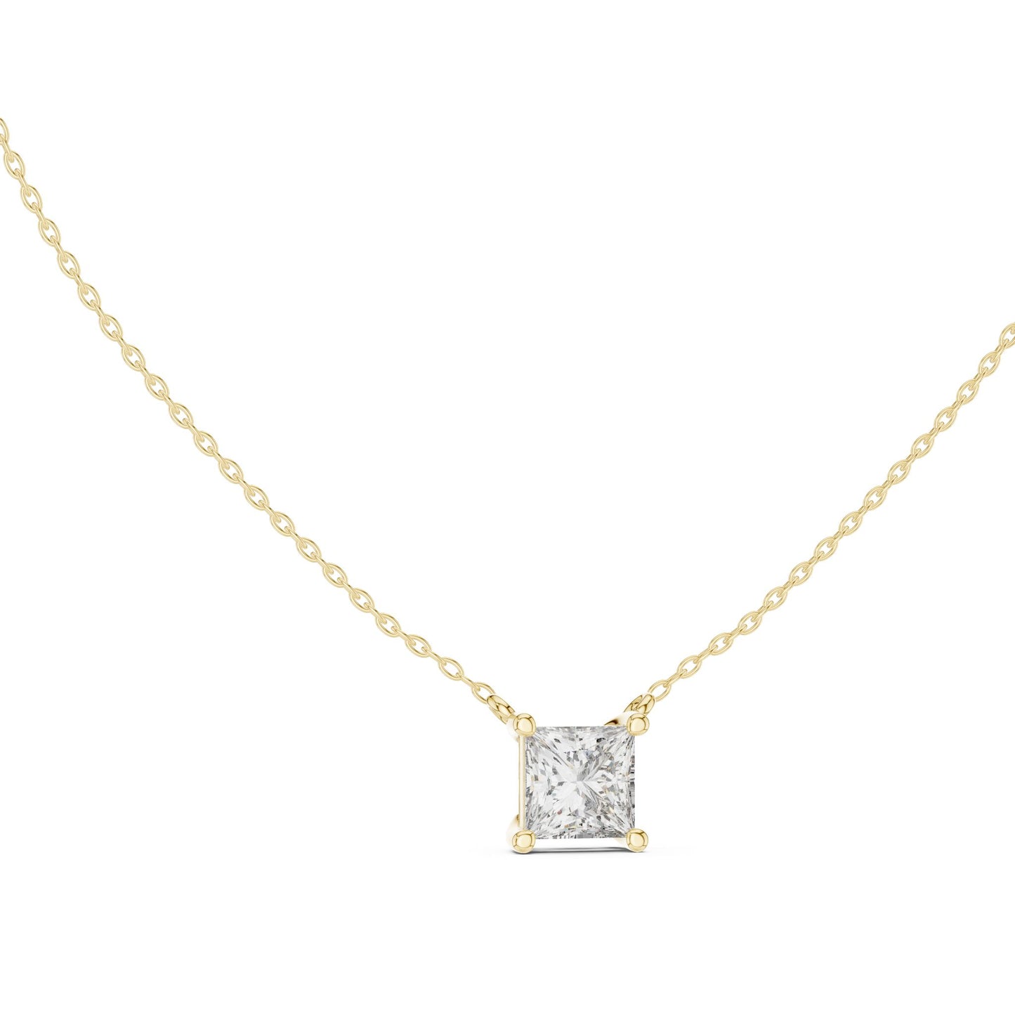 Princess Lab Grown Diamond Pendant