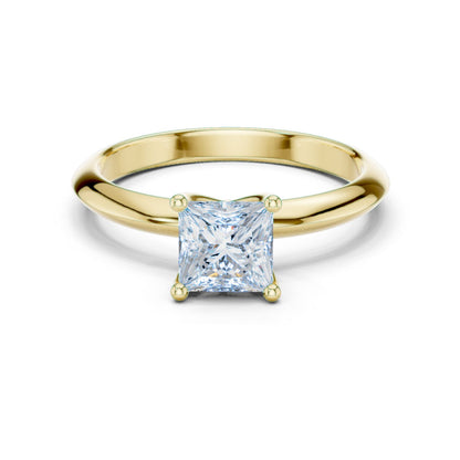 Princess Lab Grown Diamond Solitaire Engagement Ring