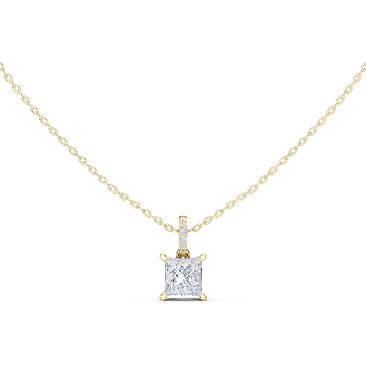 Princess Lab Grown Diamond Pendant