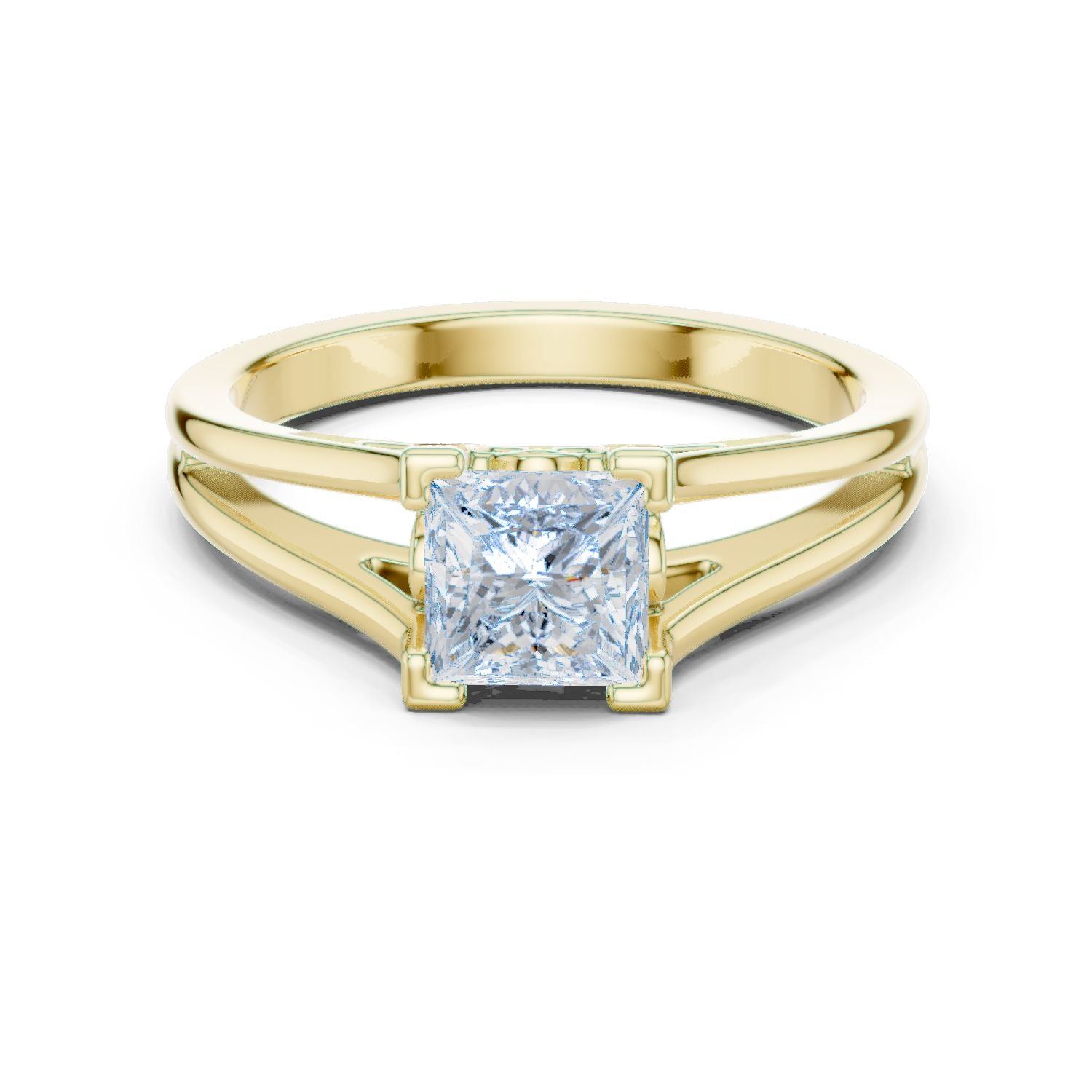 Princess Lab Grown Diamond Solitaire Engagement Ring