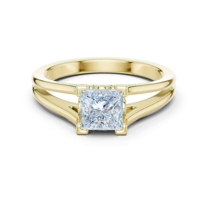 Princess Lab Grown Diamond Solitaire Engagement Ring