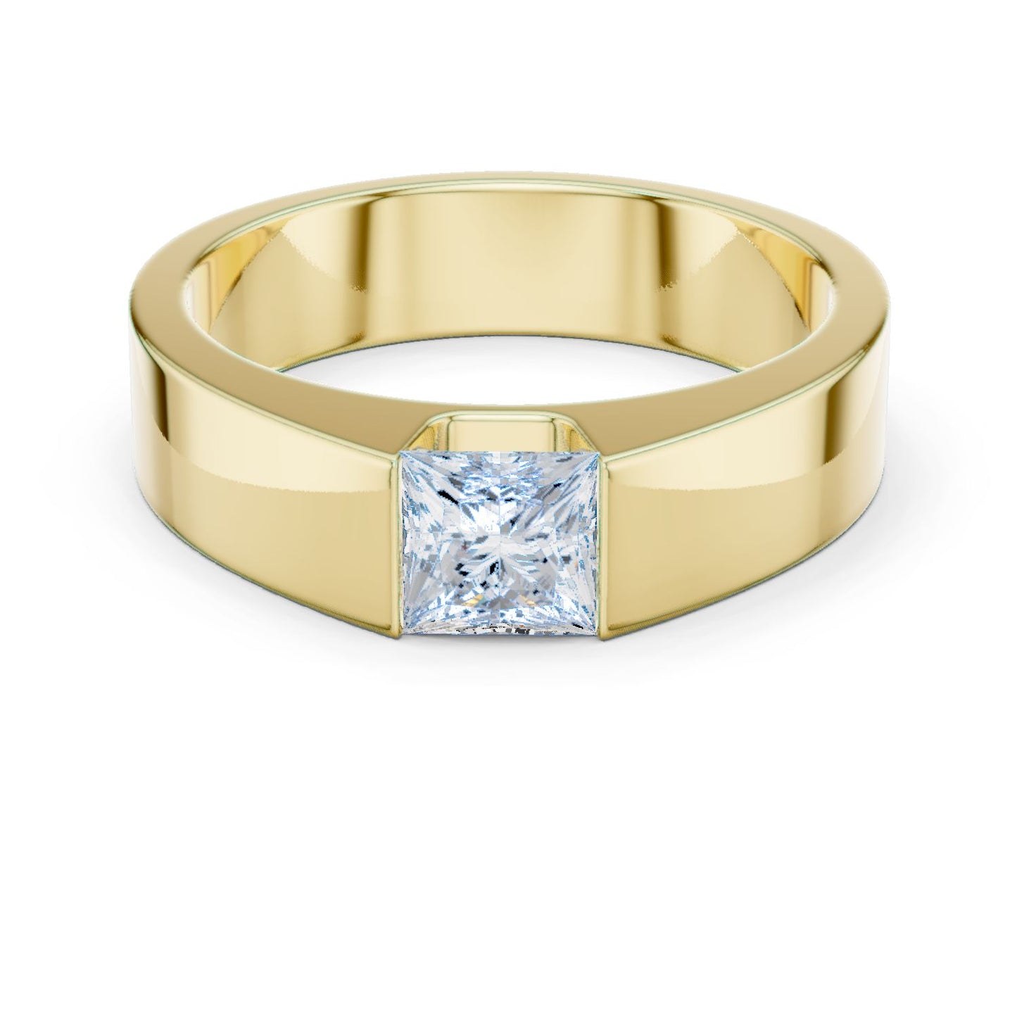 Men's Princess Lab Grown Diamond Ring