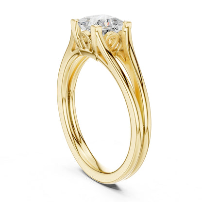 Princess Lab Grown Diamond Solitaire Engagement Ring