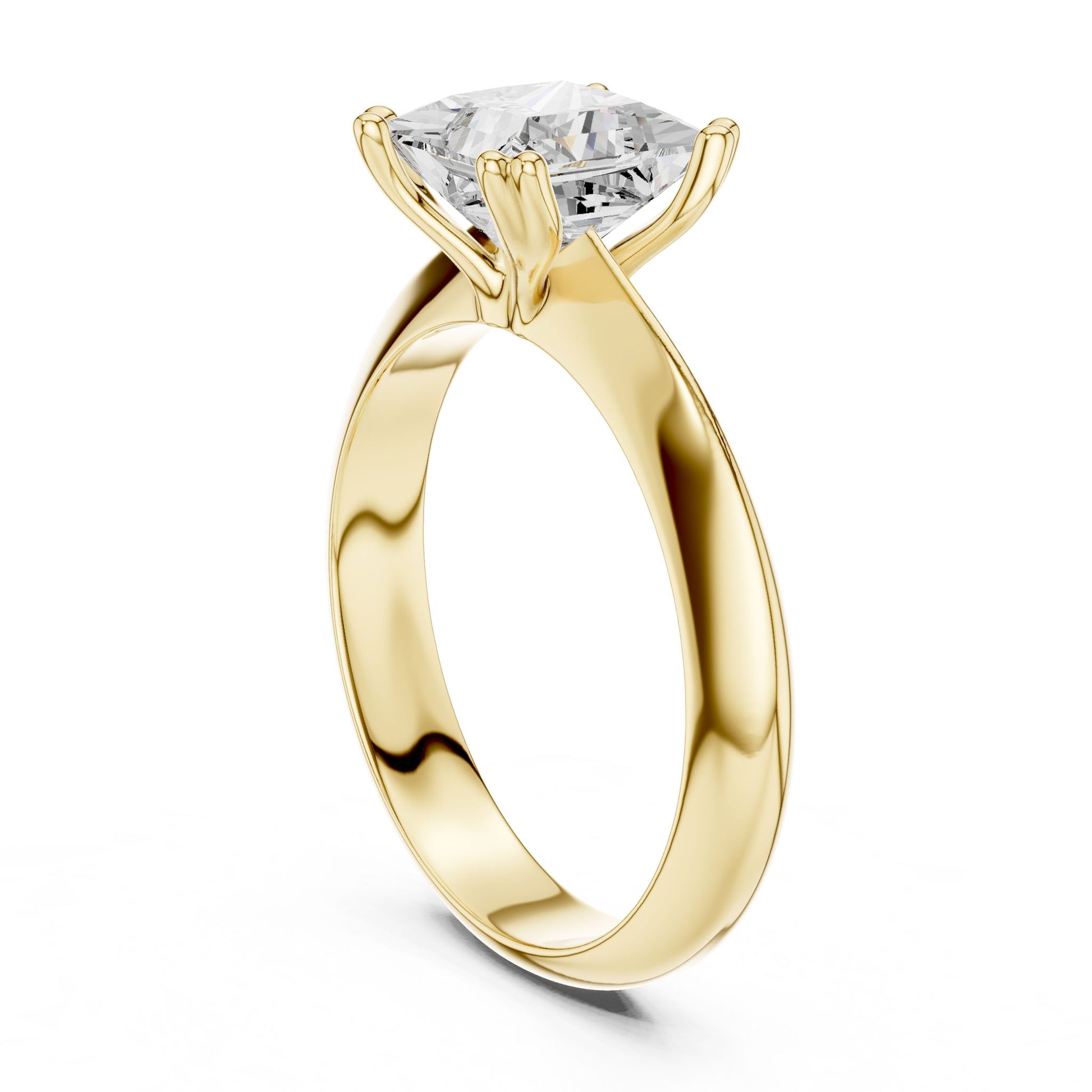 Princess Lab Grown Diamond Solitaire Engagement Ring