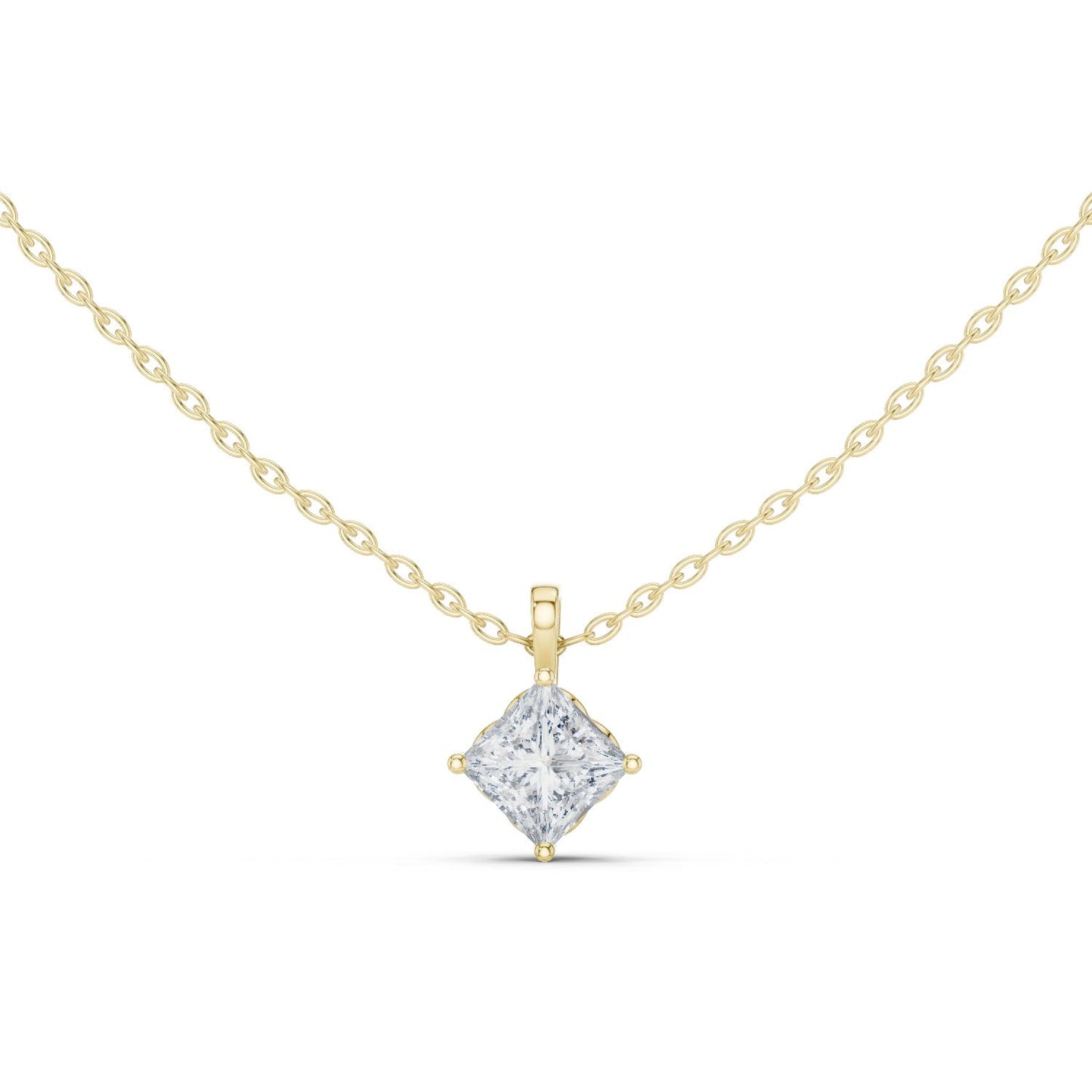 Princess Lab Grown Diamond Pendant
