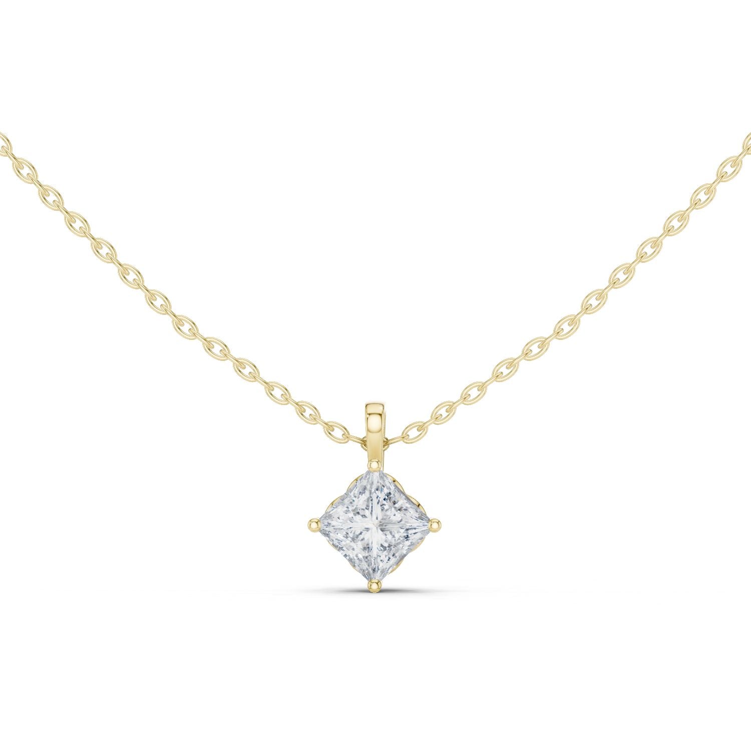 Princess Lab Grown Diamond Pendant