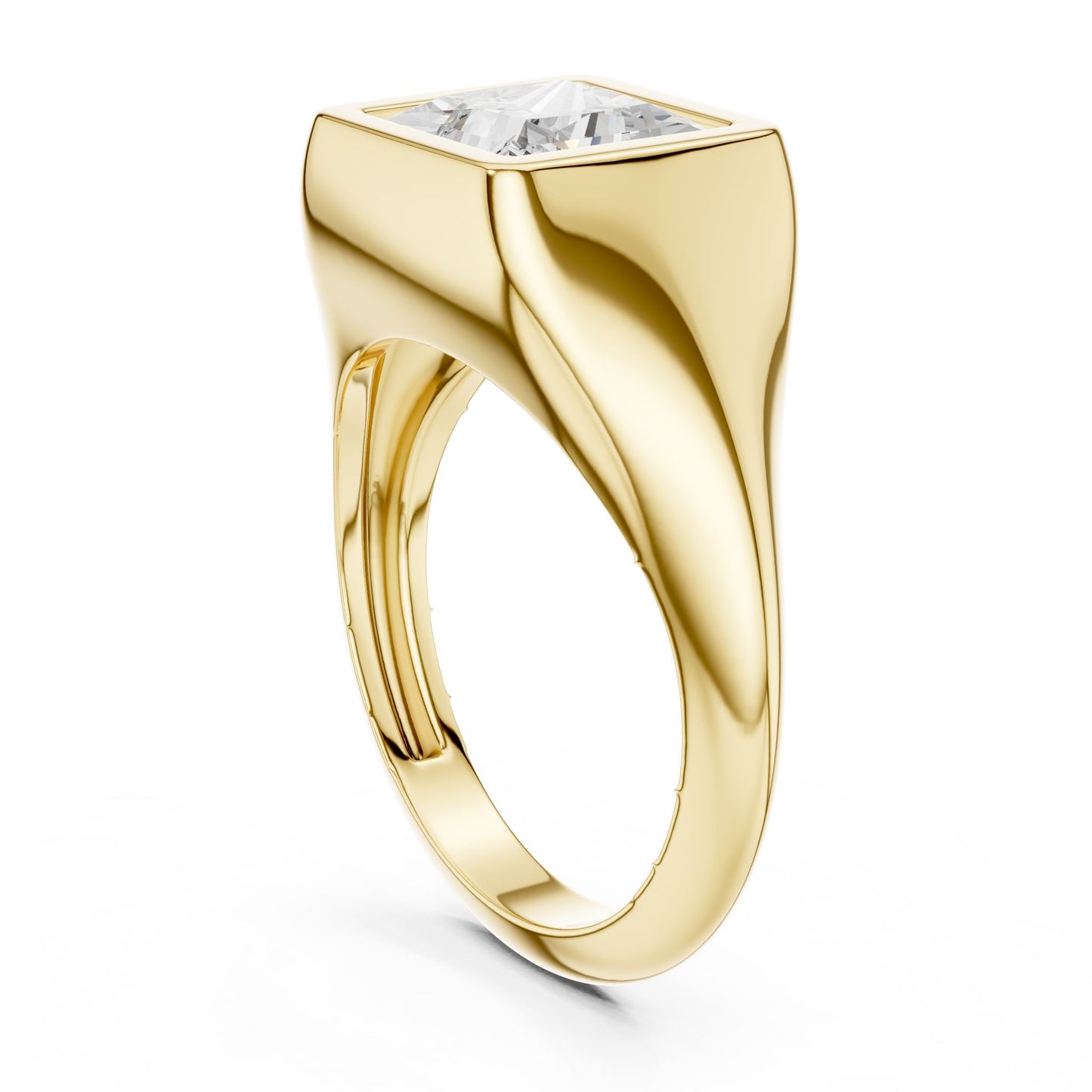 Princess Lab Grown Diamond Solitaire Engagement Ring