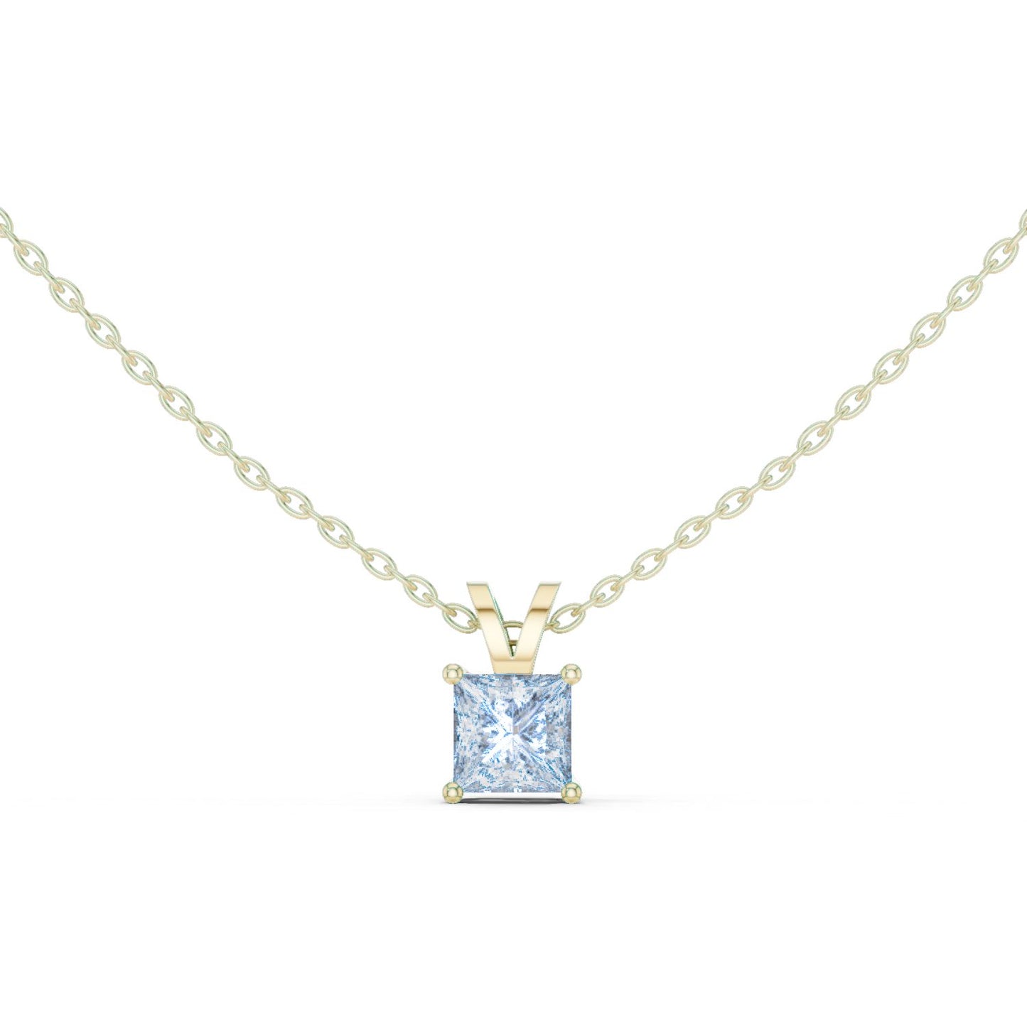 Princess Lab Grown Diamond Pendant