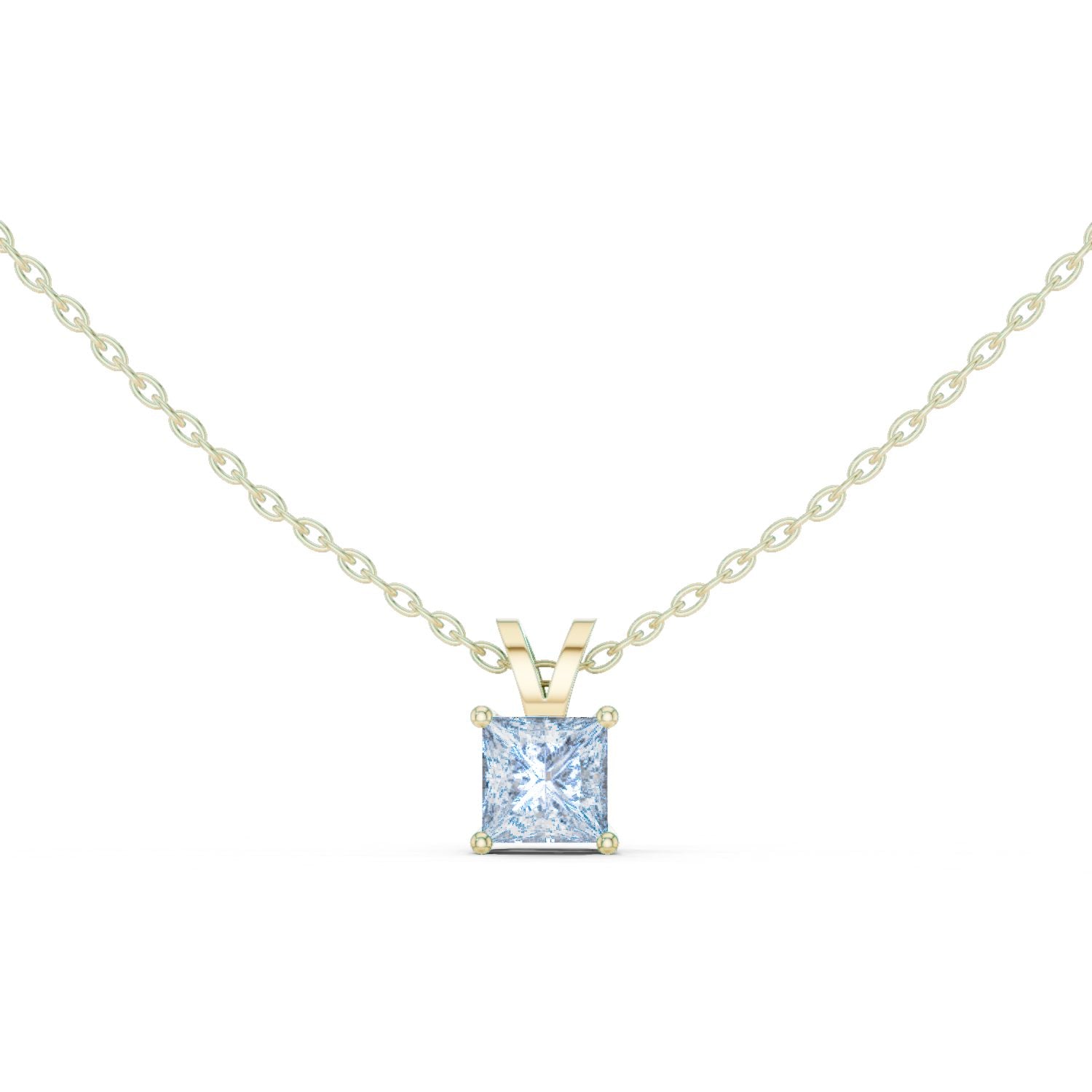 Princess Lab Grown Diamond Pendant