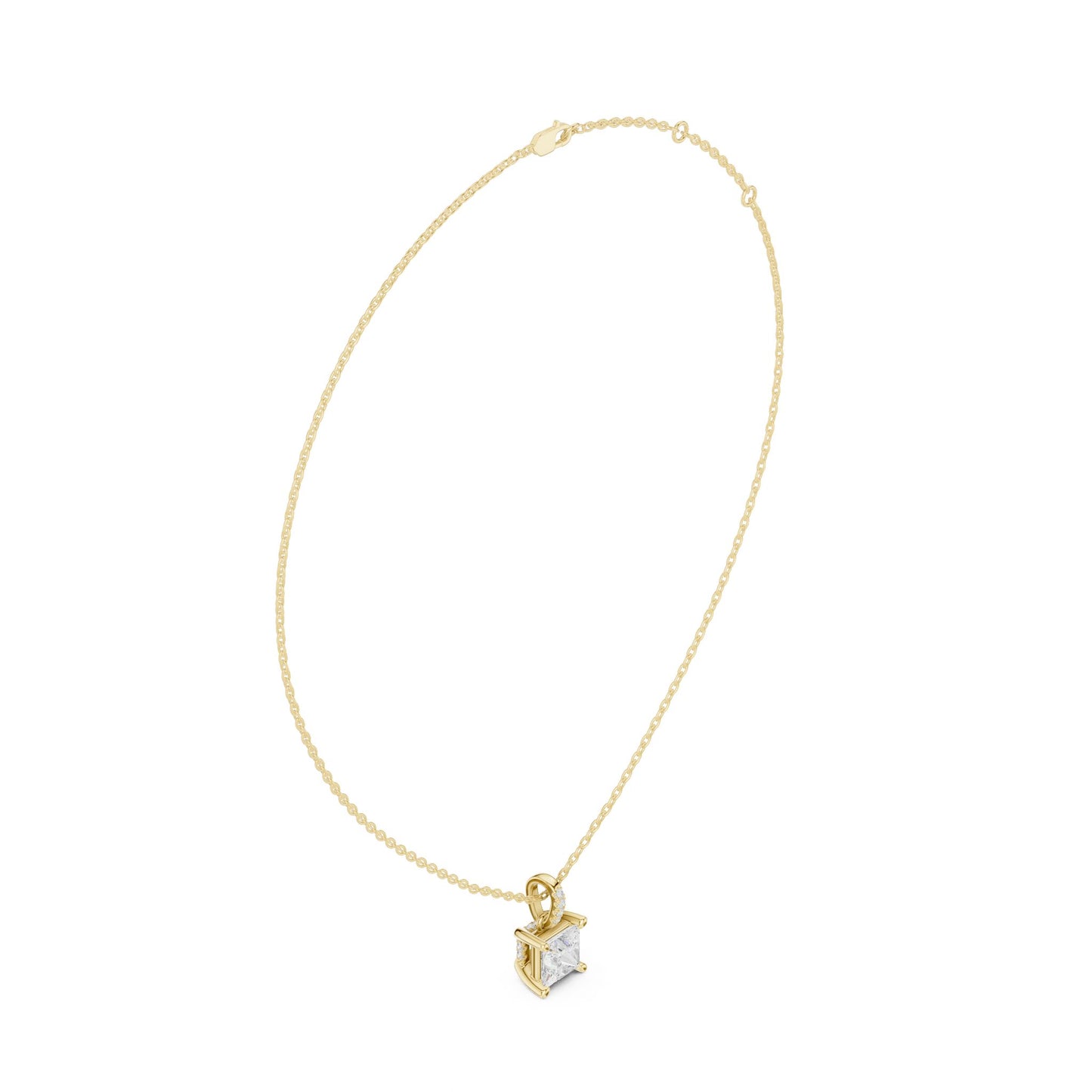 Princess Lab Grown Diamond Pendant
